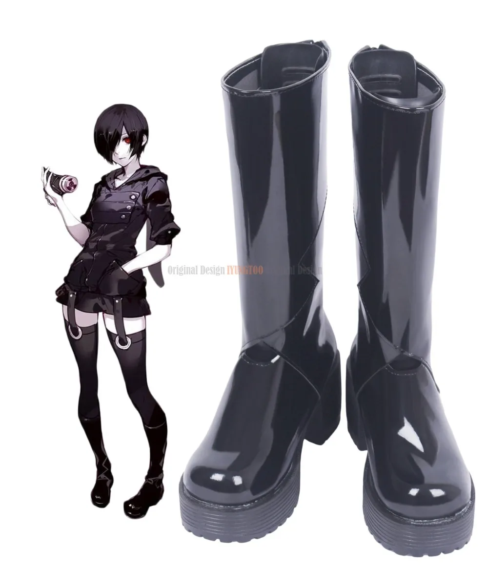 

Обувь для косплея Touka Kirishima, Токийский Гуль, Кирисима, тоука, черные ботинки для косплея, изготовленные на заказ