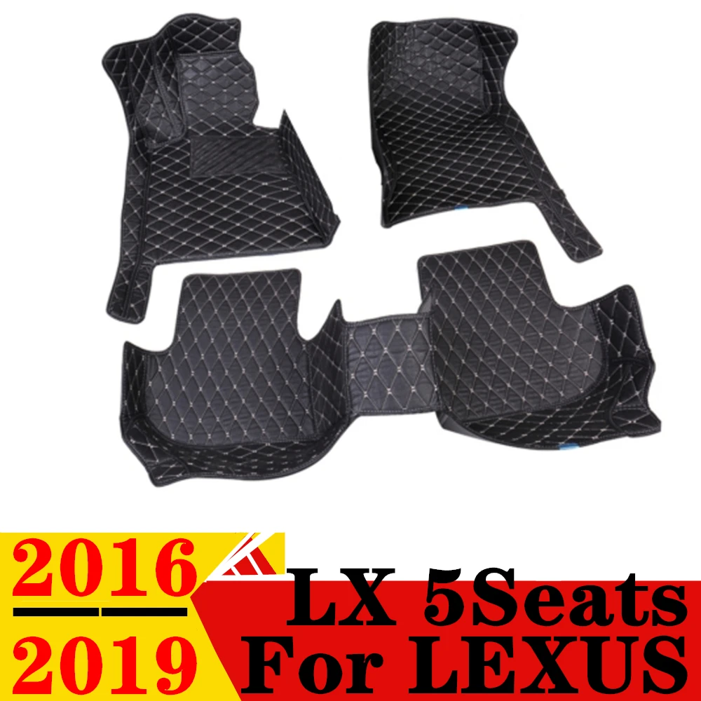 

Car Floor Mats For Lexus LX 5Seats 2016-2019 Waterproof XPE Leather Custom Fit Front & Rear FloorLiner Cover Auto Parts Carpet