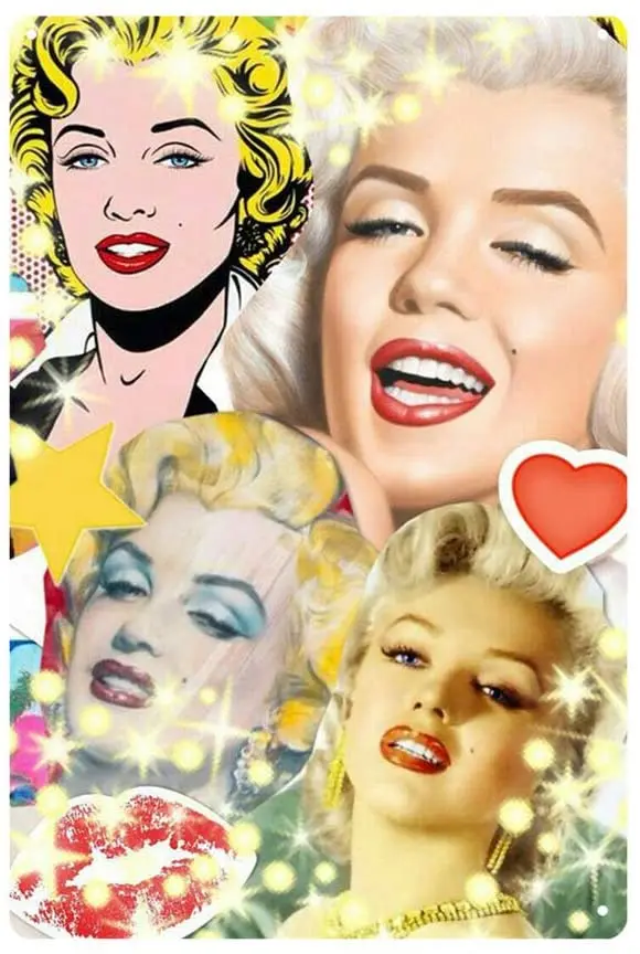 

Marilyn Monroe Sexy Heart (20x30cm) Retro Metal Tin Vintage Wall Art Sign
