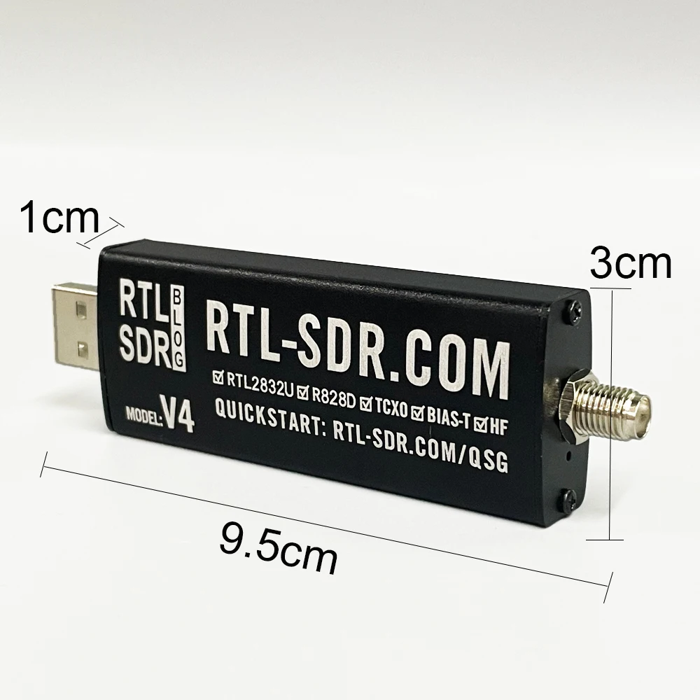 Фото SDR-V4 Blog RTL SDR V4 R828D RTL2832U 1PPM TCXO SMA RTLSDR Программируемое радио с многофункциональной антенной №3
