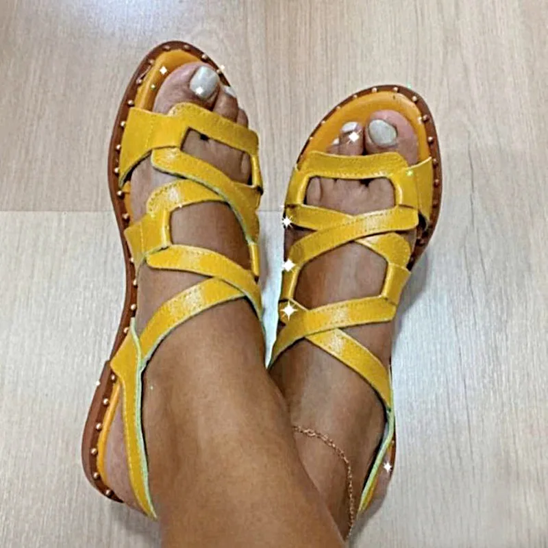 Women Sandals Rome Shoes 2023 Summer New Rome Flats Slippers Beach Sport Casual Ladies Shoes Soft Mujer Slides Bohemian Zapatos