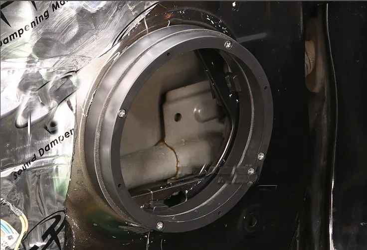 

car door Speaker mat wire mount Adapter Plates Bracket Ring Harness plugs 6.5" inch for Mitsubishi