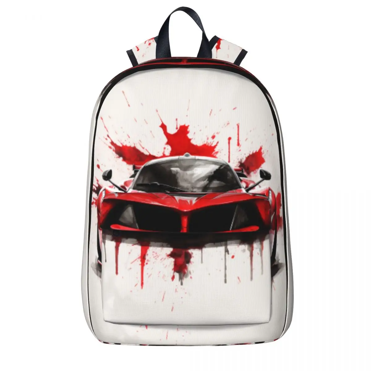 

Passionate Sports Car Backpack Hyper Artistic Ink Drawing Outdoor Backpacks Student School Bags Custom Breathable Rucksack