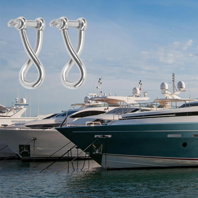 Болтовая скоба 8 мм круглая витая набор для оборудования парусных яхт