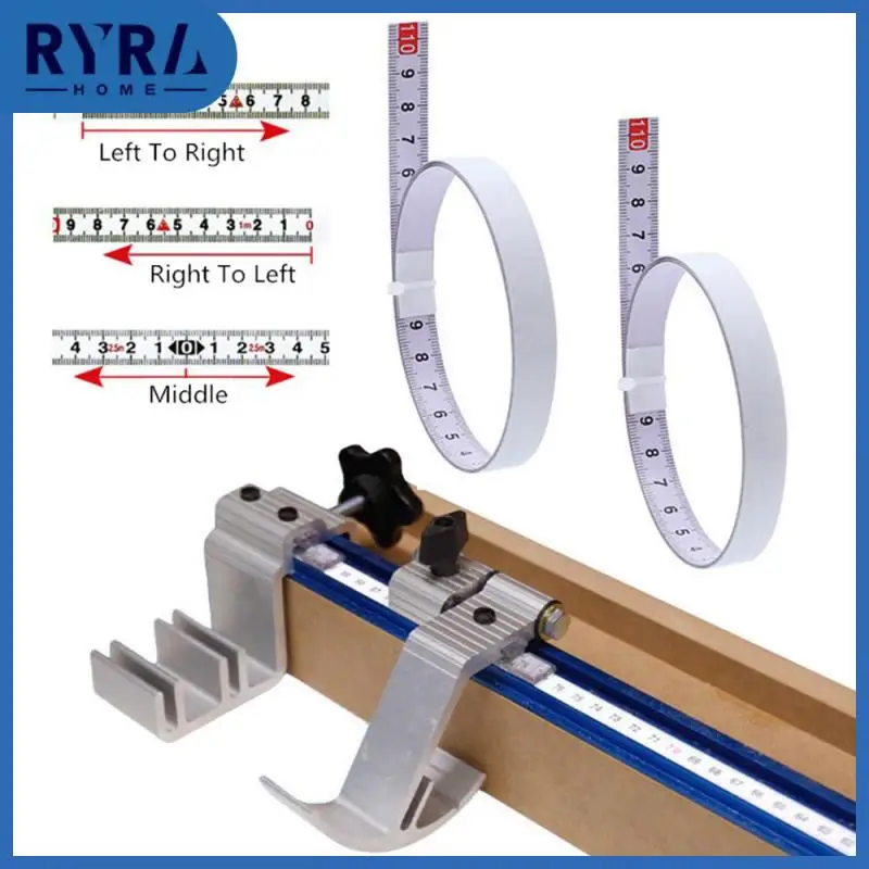 

New Metric Miter Track Tape Measure 0.5'' Steel Self Adhesive Scale Ruler Tape 1-10M For Router Table Saw T-Track Woodworkin