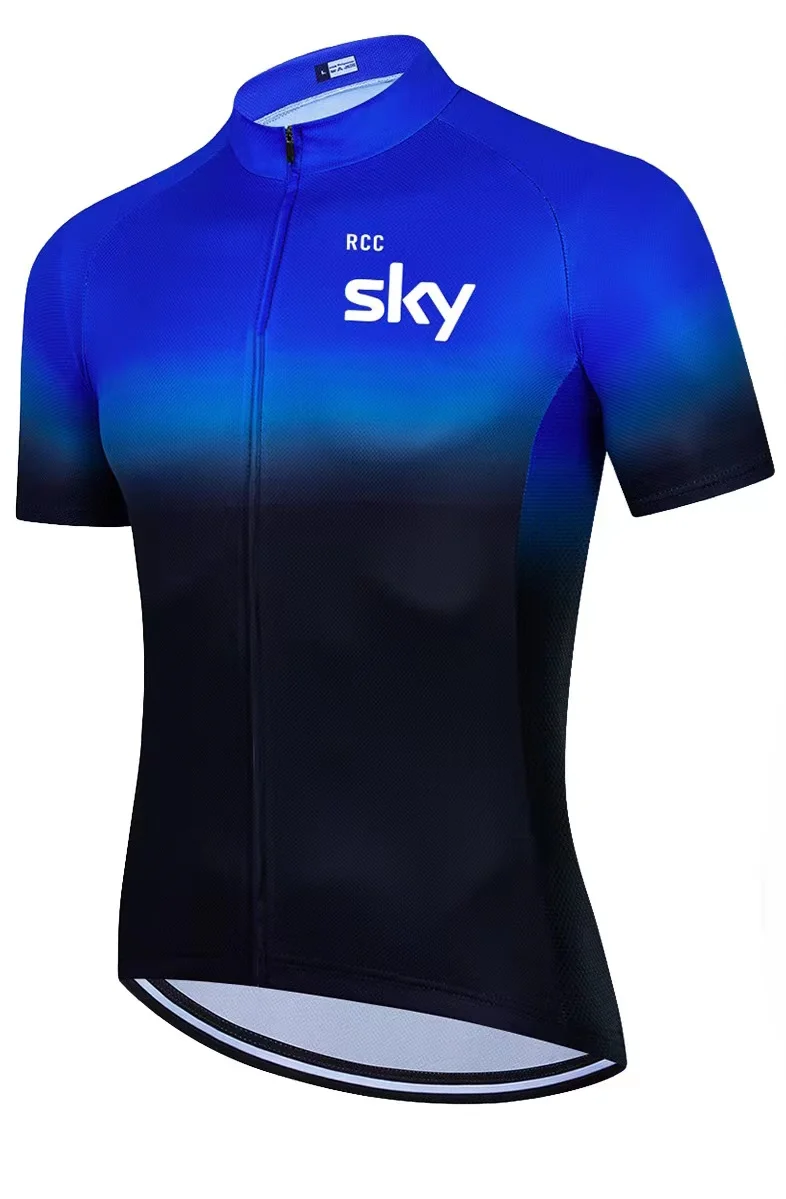 

2022 New RCC SKY cycling Summer France Cycling Jersey Mtb Shirt Bicycle Clothing Bike Wear Clothes Mens Short Maillot Ropa Cicl