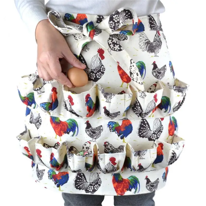 

Фартук для сбора яиц, кухонный фартук для яиц, 12 карманов