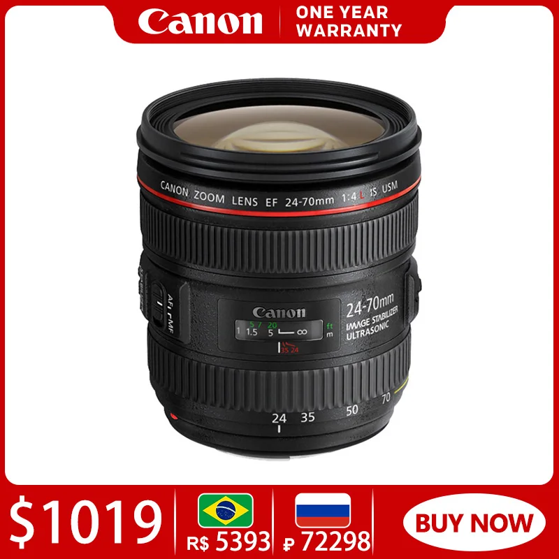 

Объектив Canon EF 24-70 мм F4L IS USM для портретной съемки ландшафтных животных, объектив стандартного зума для цифровой зеркальной камеры Canon 6D 250D SL3 ...