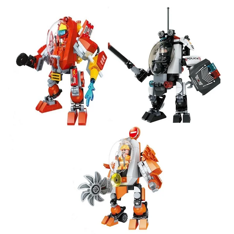 SLuban 1007 мобильный городской механизм Альфа Андромеда Сузаку Артур Реггг Brickheadz