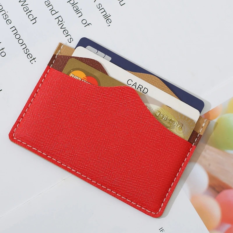

New Contrast Color PU Leather Bank Card ID Holder Female Ccard Multi-Function Pocket Credit Wallet Dropshipping Wholesale