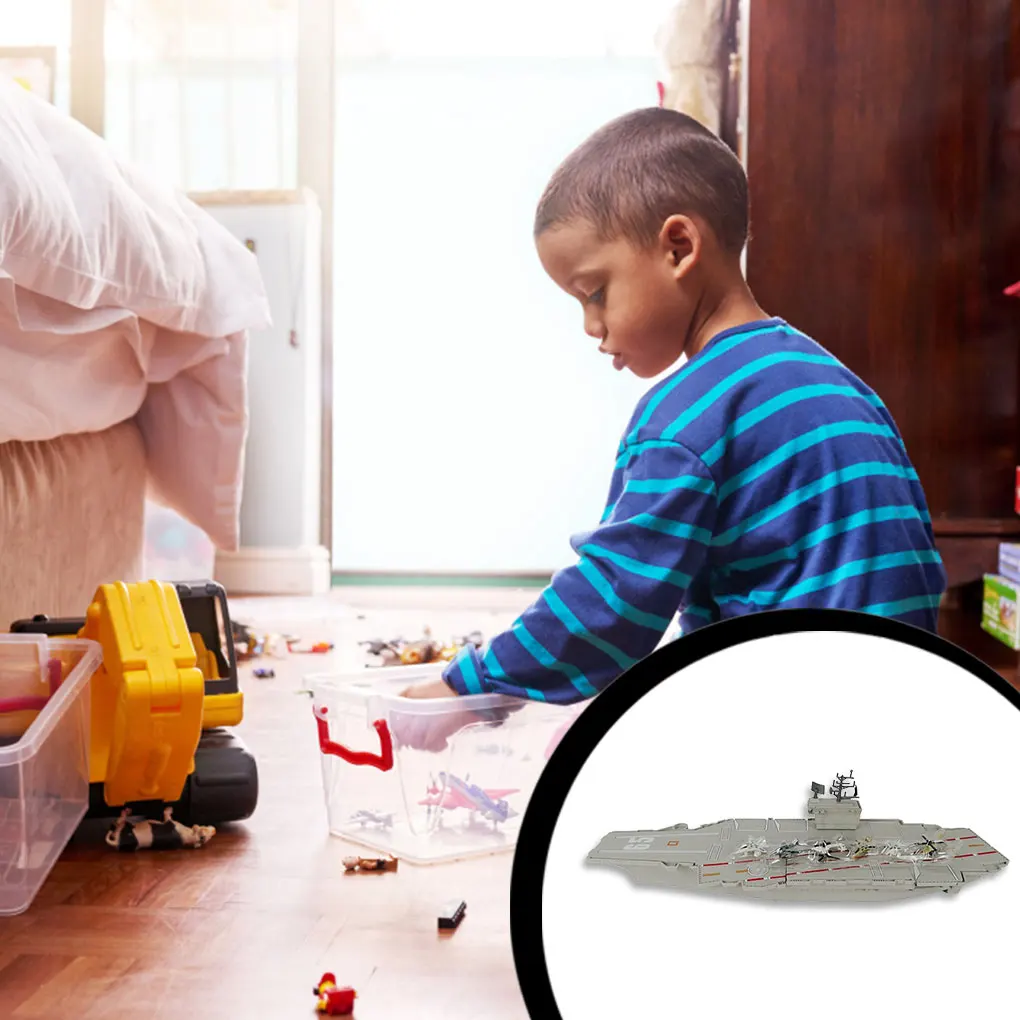 

Aircraft Carrier Model Lightweight Practical Children Toy Good Sealing Stable Ship Toy Gifts Home Ornament Office