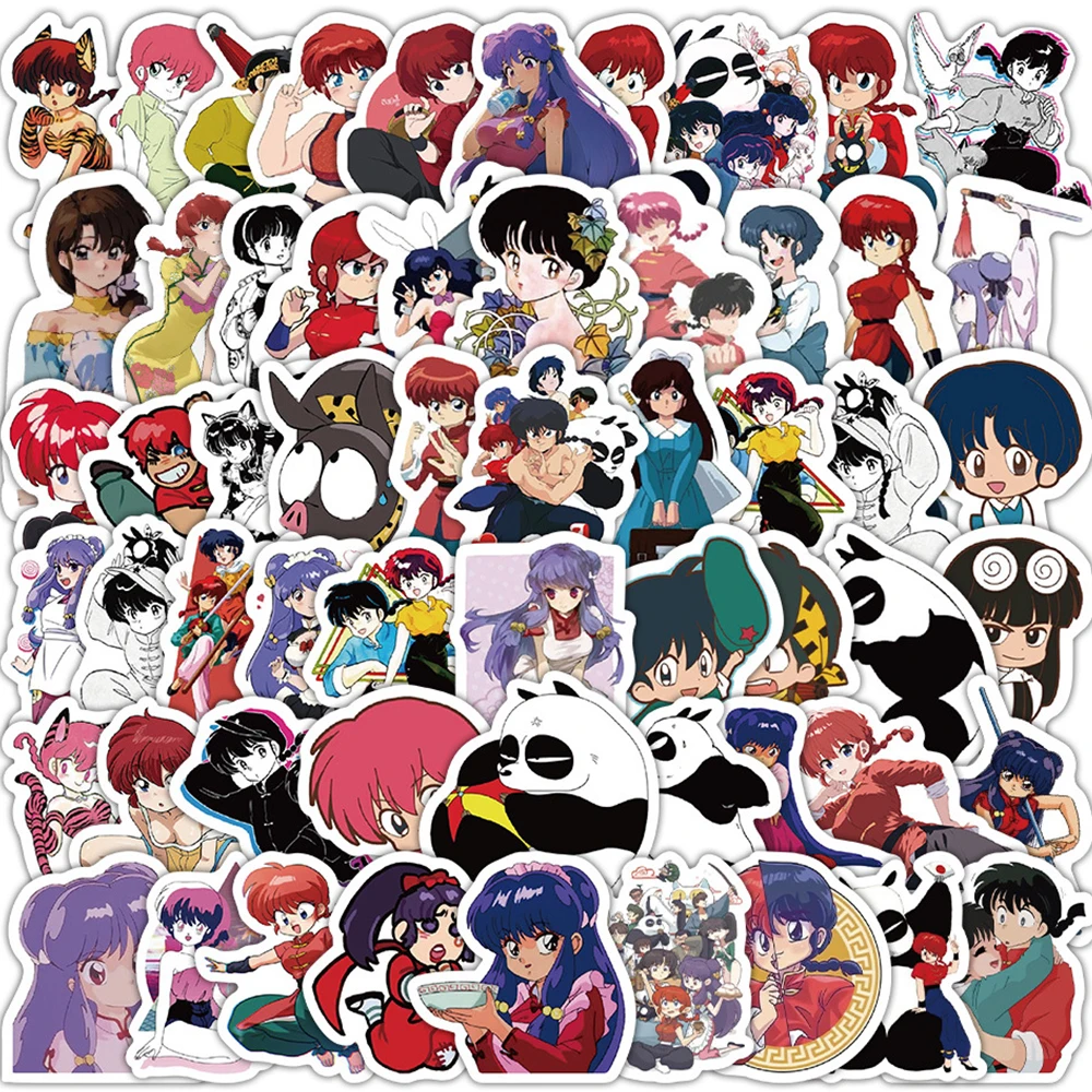 10/30/60 шт. Tendou Akane Ranma 1/2 наклейки аниме наклейка для ноутбука велосипед мотоцикл