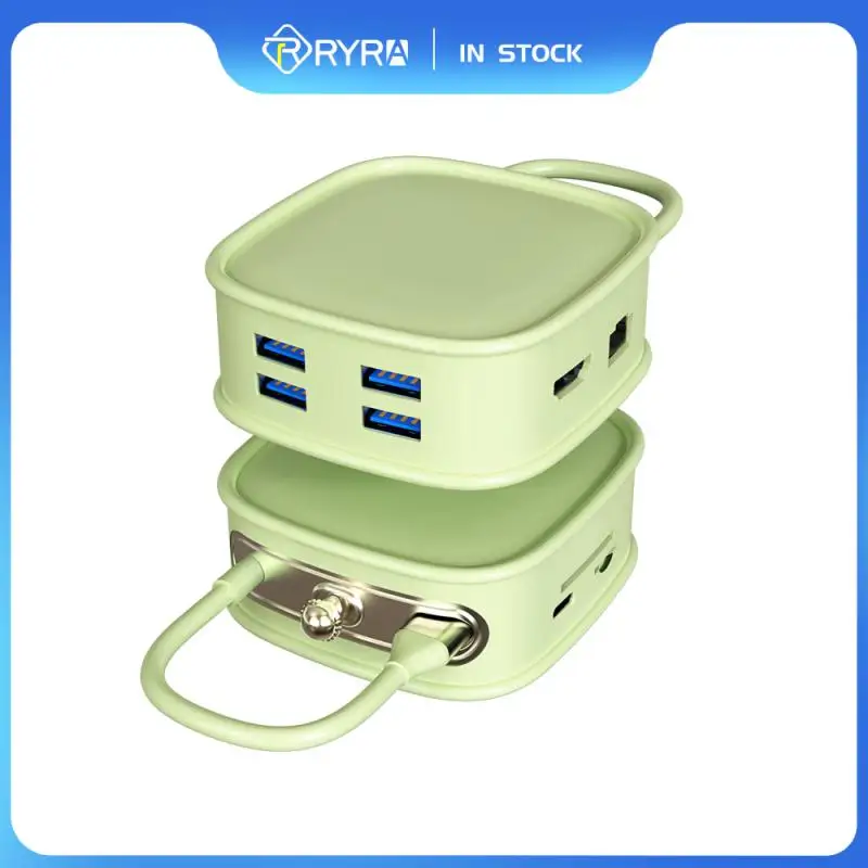 

Портативный USB-разветвитель, 10 в 1, RJ45, PD100W