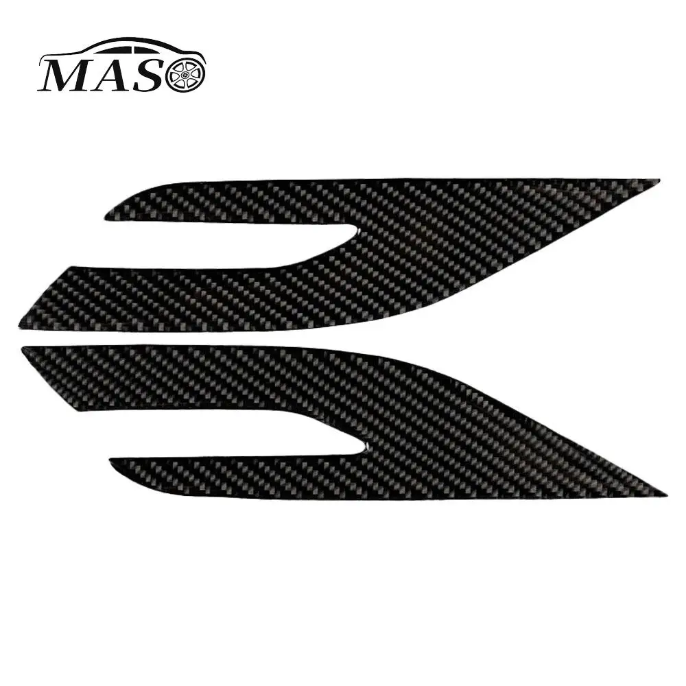 

2 шт., наклейки на фару автомобиля, брови, веки, накладка из АБС-пластика, углеродное волокно для Toyota Camry 2018-2019