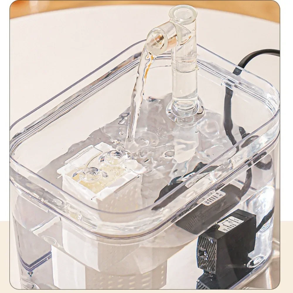 поилка для кошек Автоматический водяной фонтанчик домашних животных прозрачный