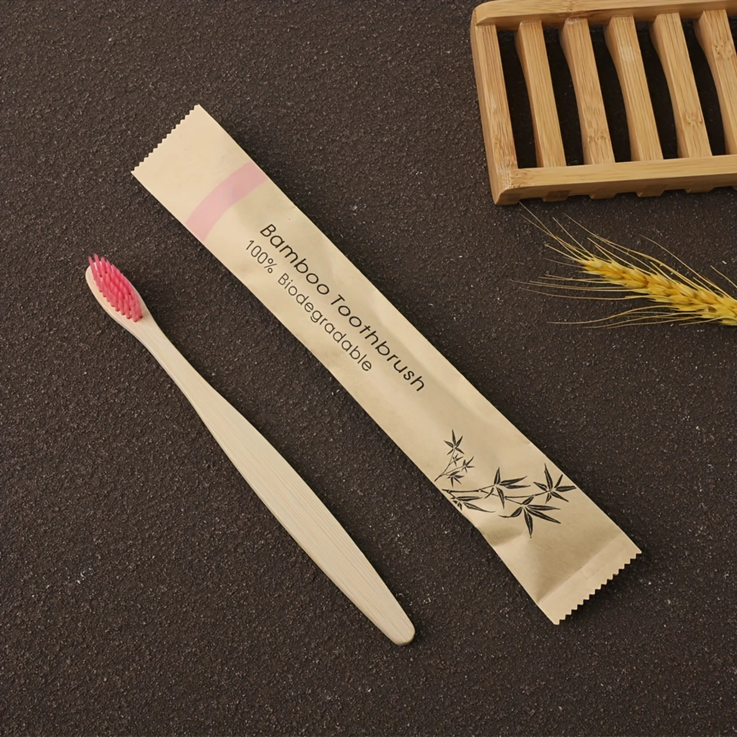 Value Pack 50 шт. бамбуковых зубных щеток зубные щетки с мягкой щетиной без BPA зубная