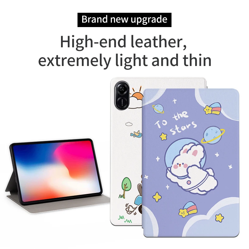 Ударопрочный смарт-чехол для планшета Huawei Honor Pad X9 X8 Pro 2023 дюйма милый мультяшный