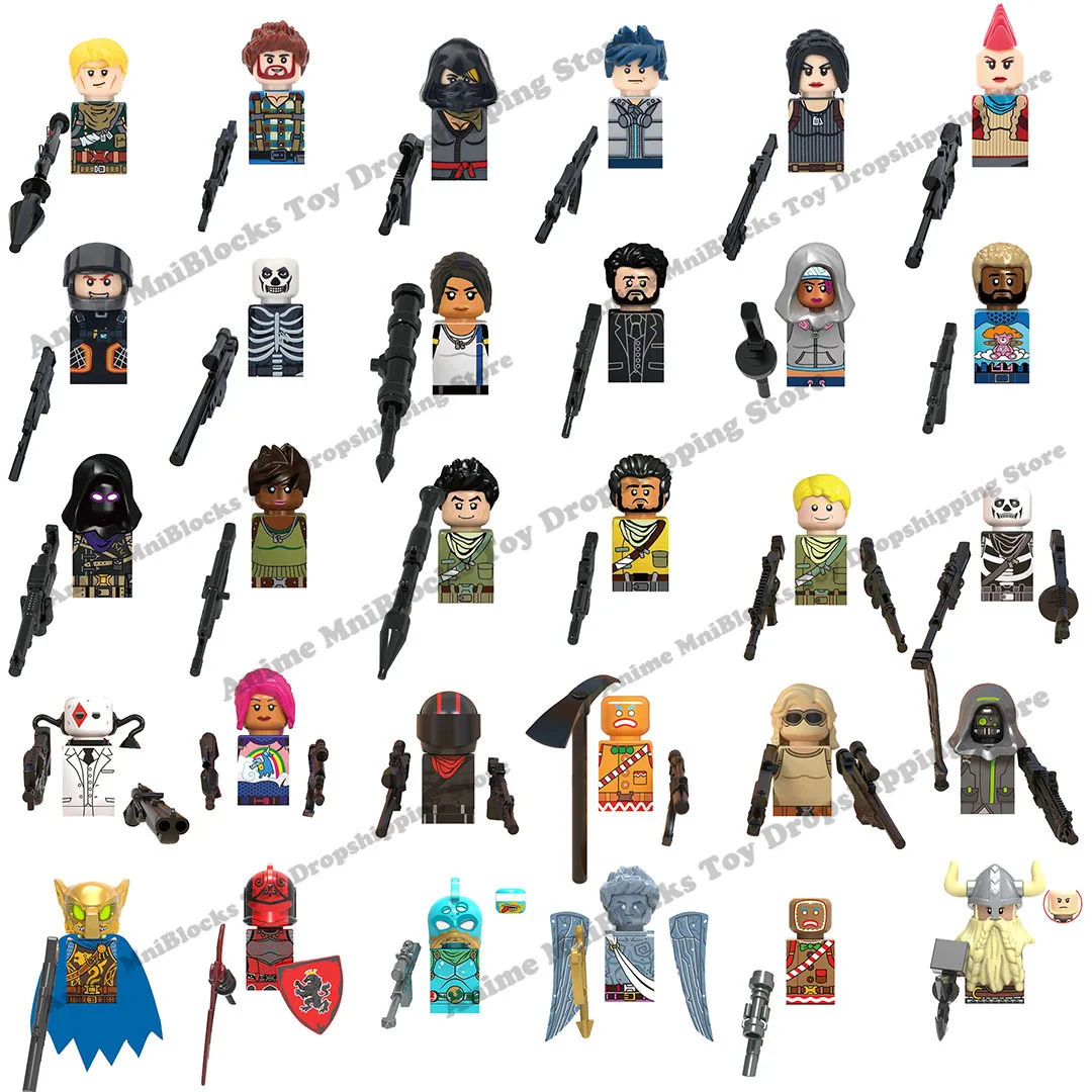 

MG blocks 0107-0114 0140-0147 0148-0155 X0228 game mini action toy figures building blocks Assemble toys gifts