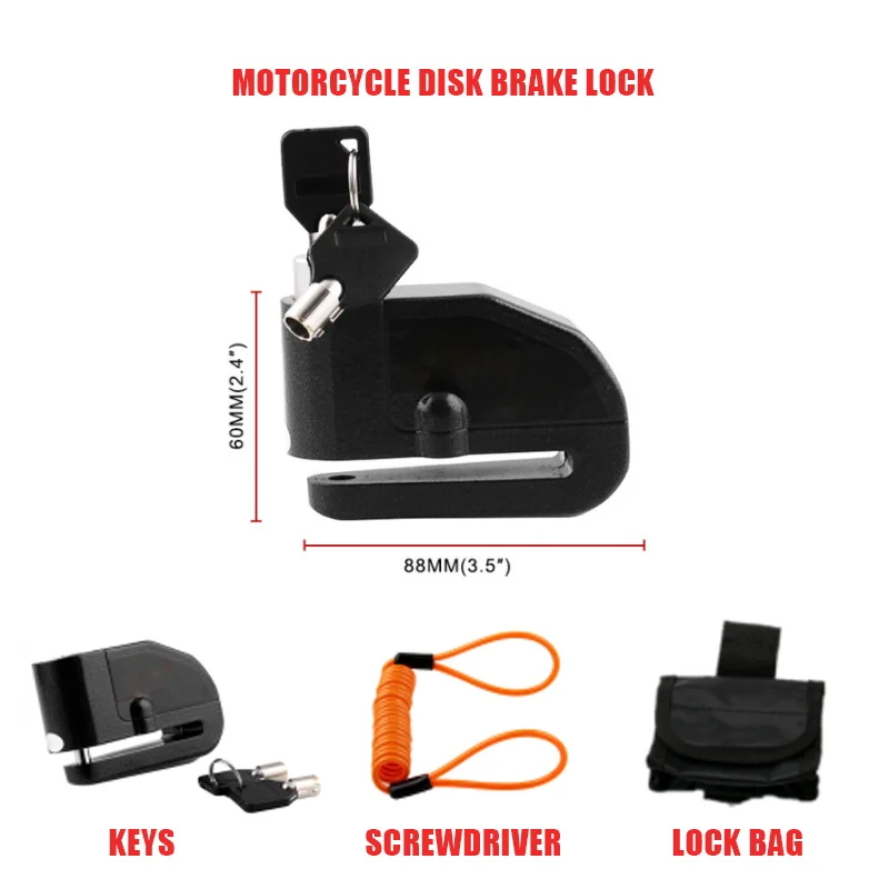 Блокировка для дискового тормоза мотоцикла 110 дБ |