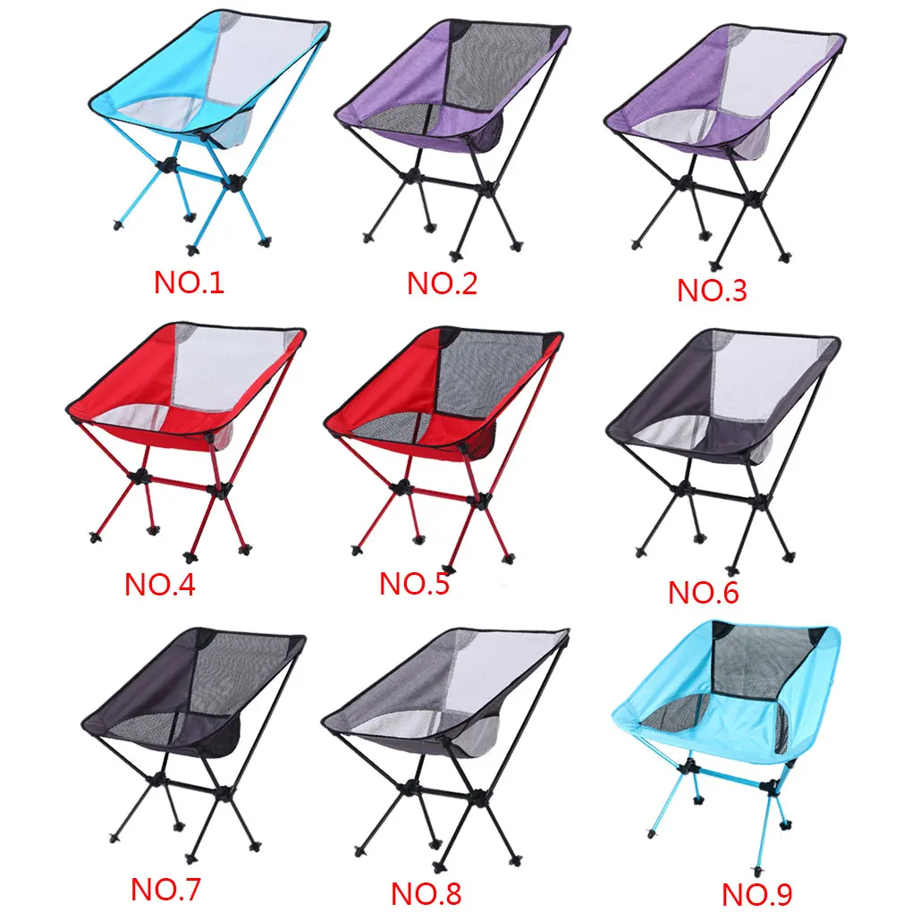 

Портативный складной стул для кемпинга на открытом воздухе, табурет из алюминиевого сплава для пикника, барбекю, отдыха