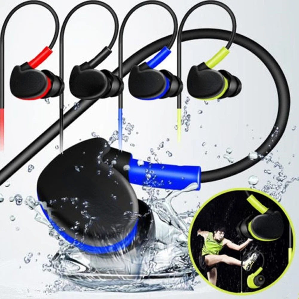 NEW Earphone Sport Running Headsets Bass Headset Waterproof IPX5 Earbuds HIFI Handsfree With Mic For Earphone