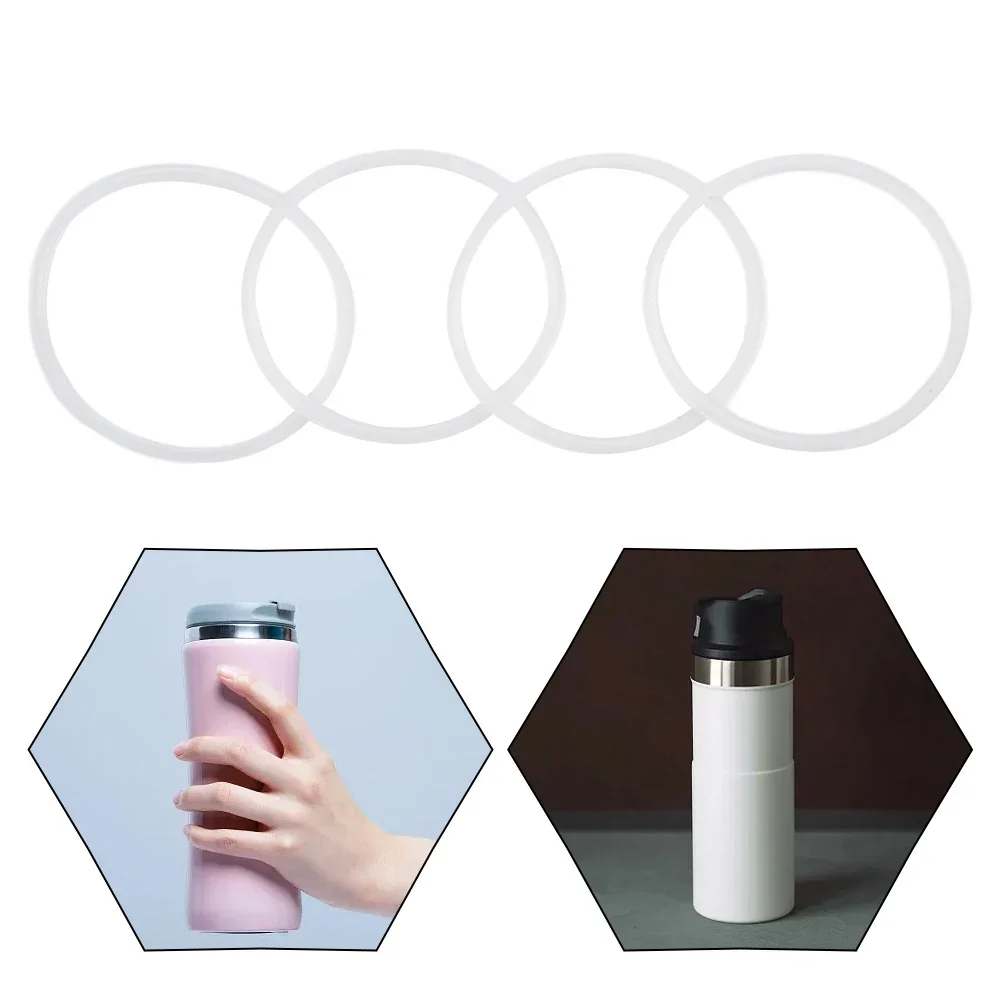 4 Упаковки Прозрачные Белые Уплотнительные Кольца Для Кухни Прочные Детали