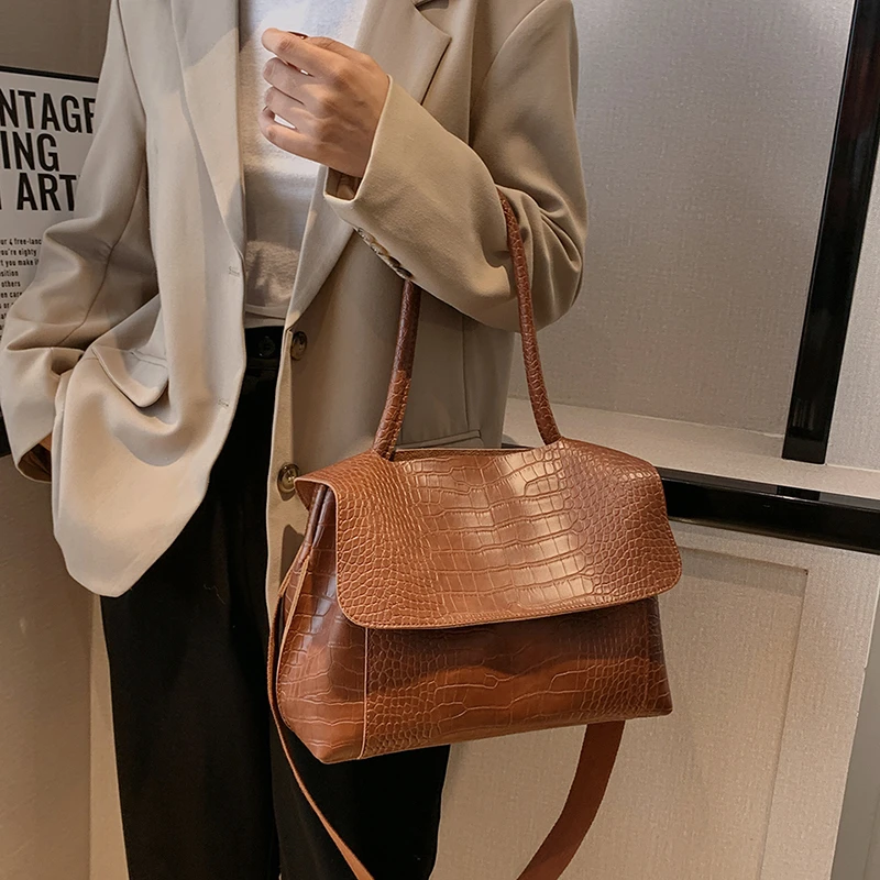 

ELM BAY | Популярная в этом году Женская вместительная Новинка 2023, широкополосная Сумка-тоут через плечо на одно плечо