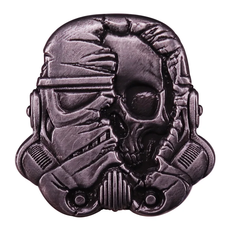 Star Wars White Trooper Skull Vintage Brooch Accessories Backpack Decorative Ornaments Metals Badge Article Pin