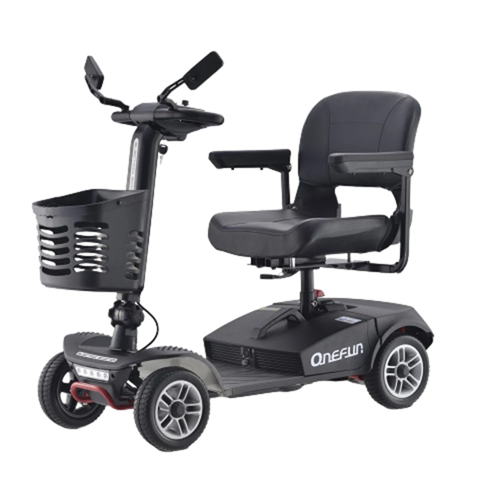 

24v 20A 250w Four Wheel Electric Car Commuting Mobility Scooter 9 Inches Anti Roll Rear Wheel Motor Comfortable Seats