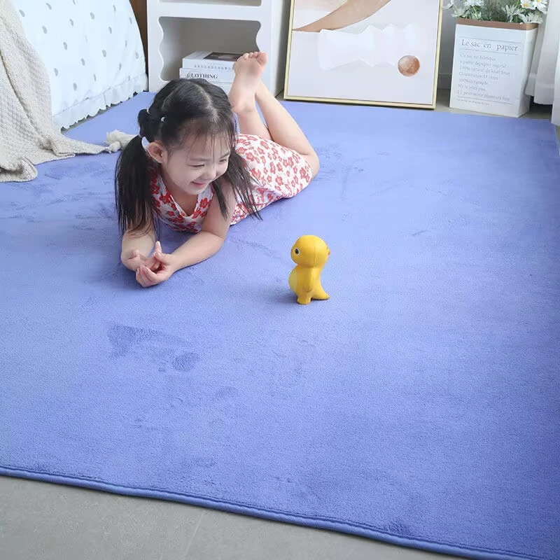

Blue Nordic Carpet for Living Room Low Pile Rug Children Bed Room Fluffy Floor Carpets Bedside Home Decor Coral Fleece Carpet