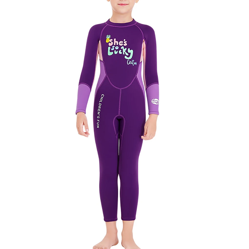 

DIVE SAIL Children Diving Suit Round Neck Warm Keeping Waterproof Swimming Snorkelling Beach Playing Wetsuit Yellow S