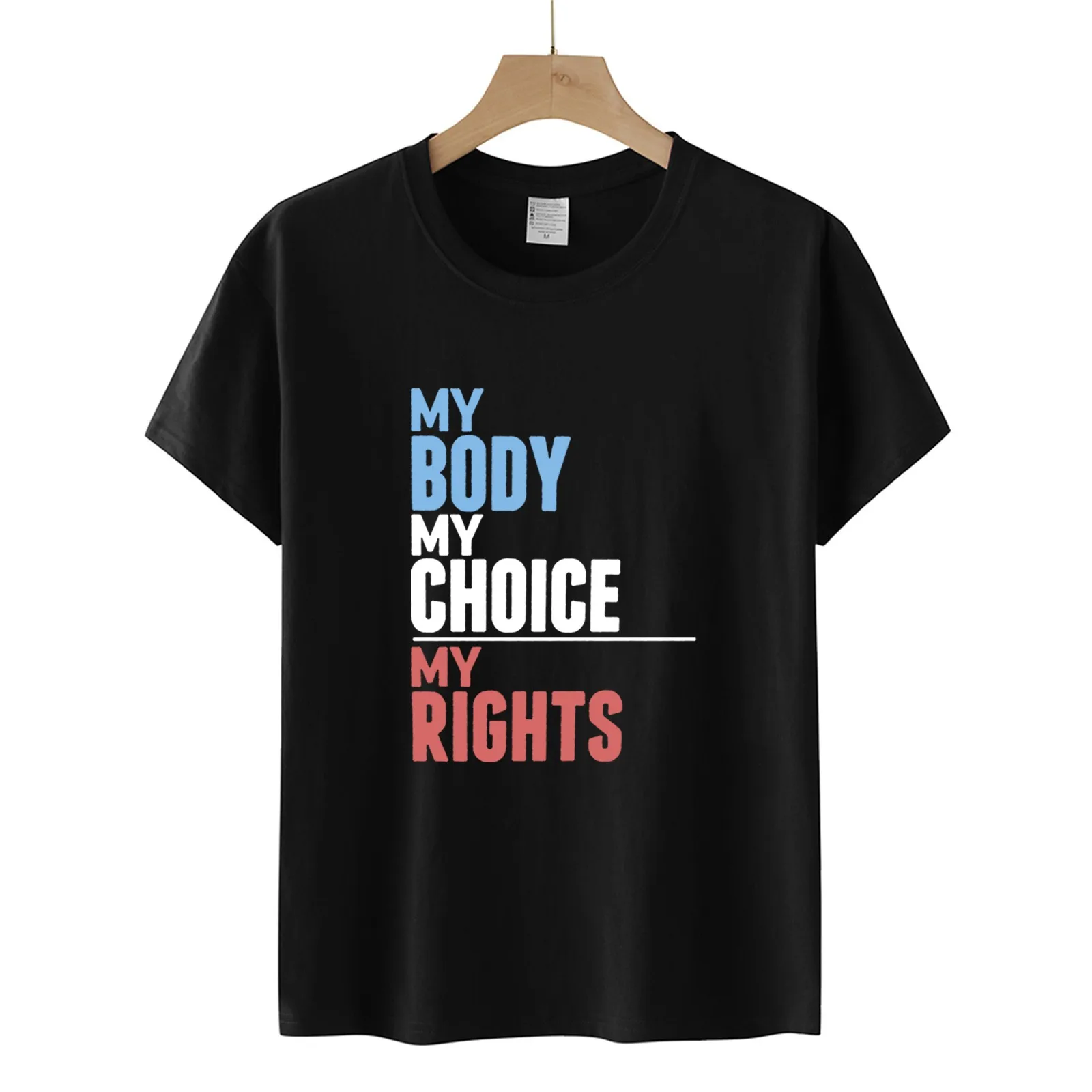 

Женская рубашка с надписью «my Body My Choice»