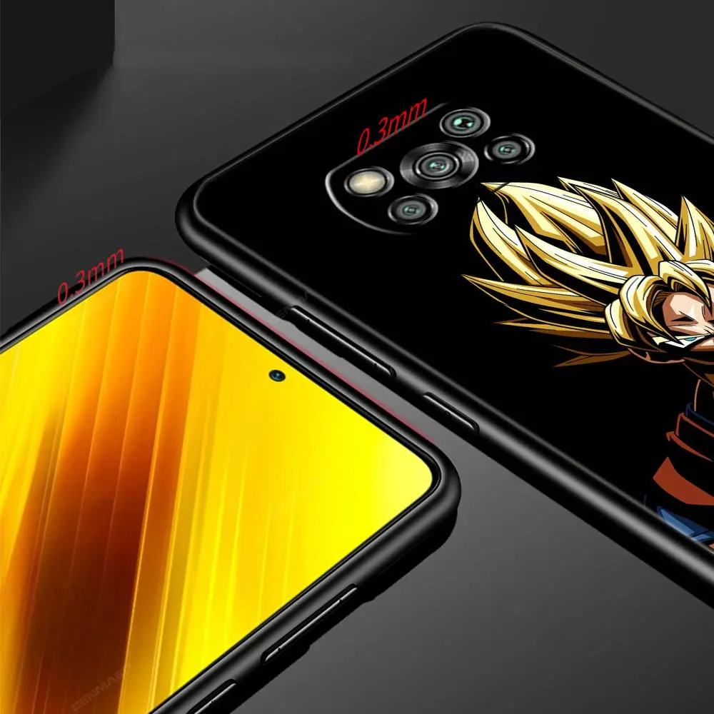 dragon ball funda case for xiaomi mi poco x3 nfc m3 11 12 10 9t 9 a2 lite 12x 10t pro 11t black soft phone capas anime free global shipping