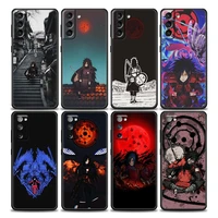 naruto phone case for samsung galaxy s7 s8 s9 s10 s21 s22 s20 fe plus ultra 5g case soft tpu silicone cover madara uchiha anime