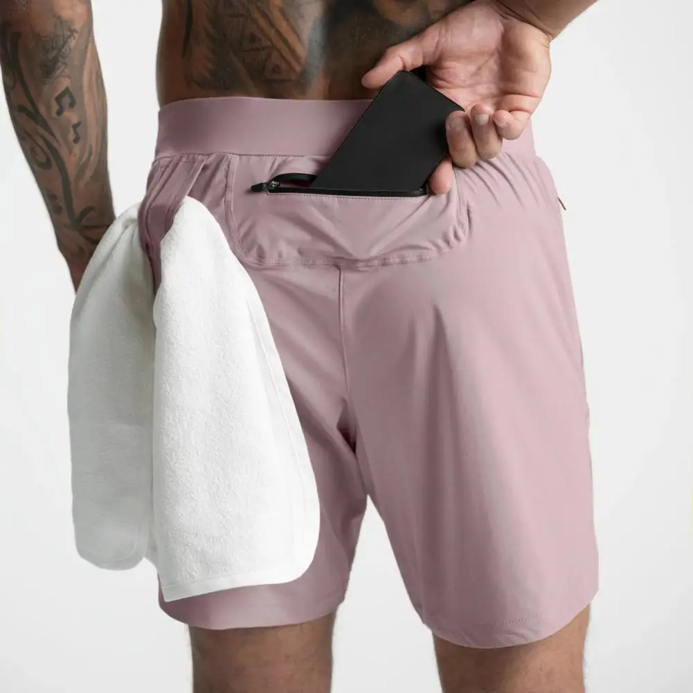 

Male Popular Quick Dry Elastic Waist Shorts Summer Men Shorts Loose for Jogging
