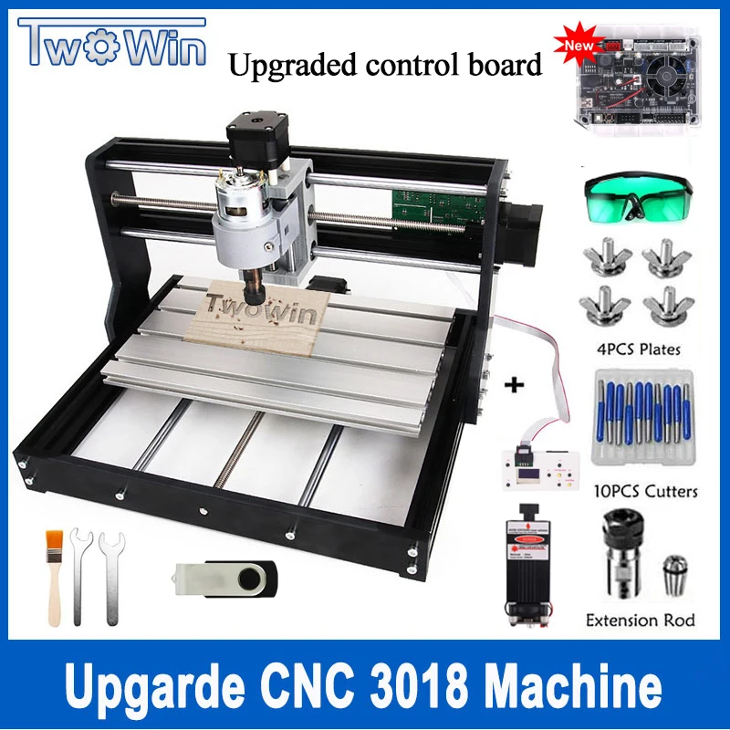 CNC 3018 Pro GRBL Control ER11 DIY Mini cnc Machine 3 Axis Pcb Milling Machine Wood Router Laser Engraving