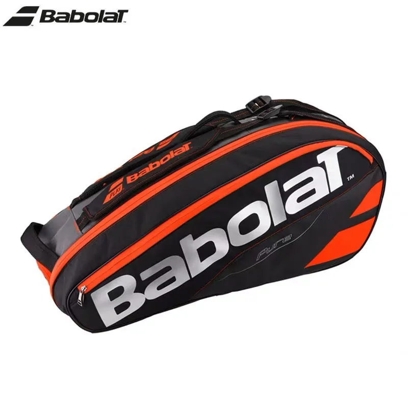 New Arrival Babolat Pure Series Tennis Backpack 6-Pack Big Space Portable Court Tennis Bag Unisex Adults Squash Tennis Handbag