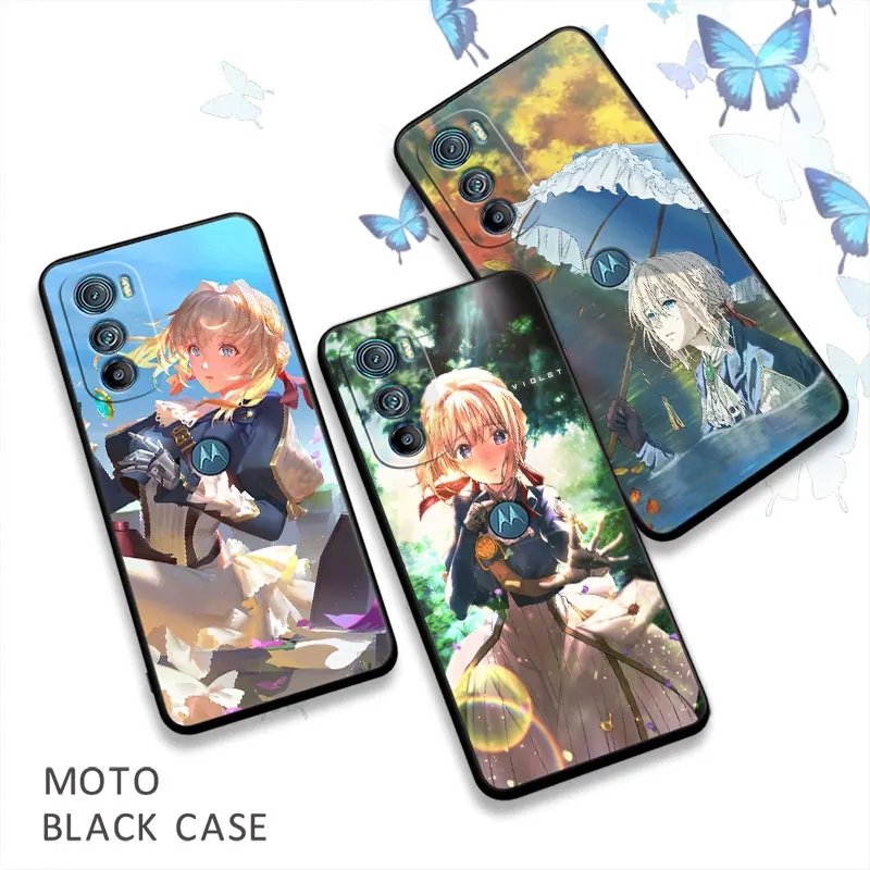 

Violet Evergarden Girl Anime For Motorola Moto Edge 40 30 20 Pro Neo Lite One Fusion Plus GStylus Phone Case Soft Silicone Cover