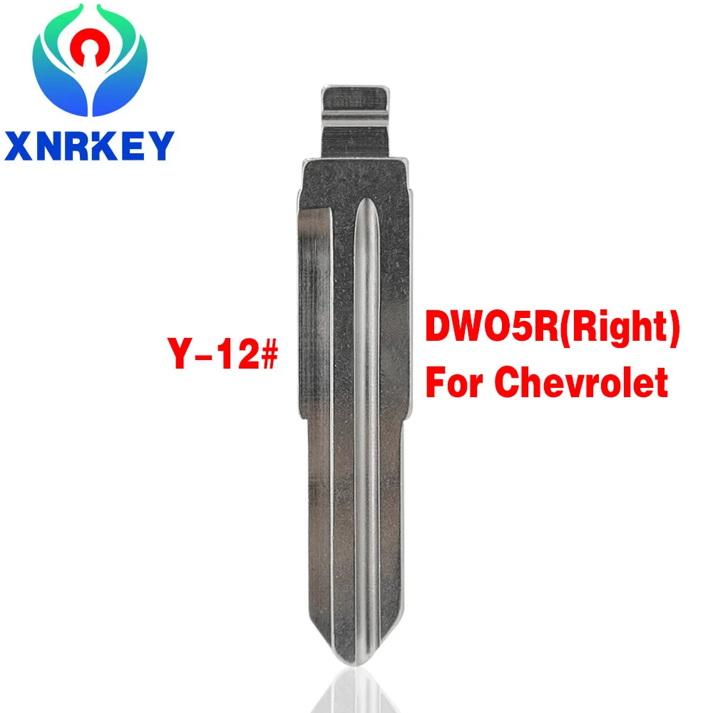

XNRKEY 10 Pcs Y-12# DWO5R Right Side Original High Quality Blade for KD/VVDI Remote Key Replacement Metal Blank Uncut Blade