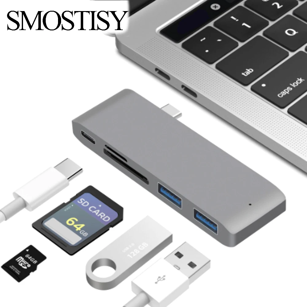 

Док-станция 5 в 1, USB 3,0, USB Type C