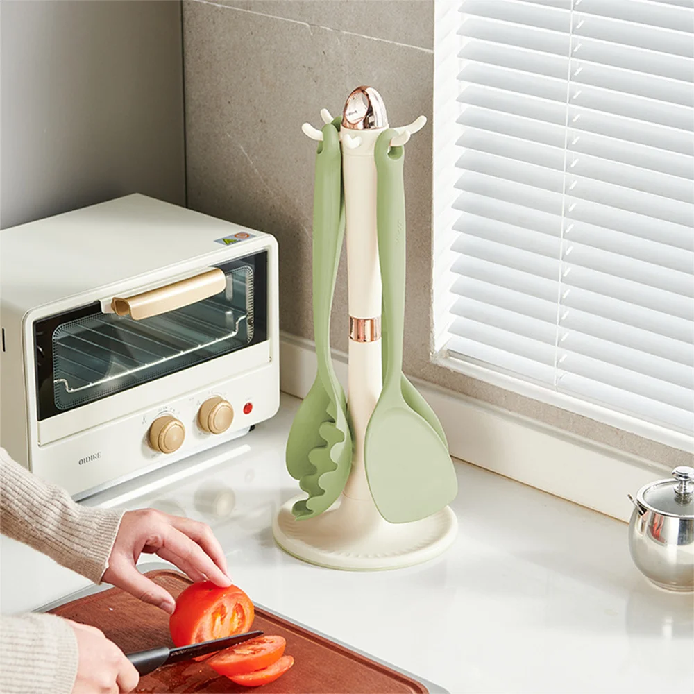 

Sorting Combination Knife Storage Rack Multi-functional Modern And Simple Scoop Shelf Pp Plastic Tableware Storage Rack