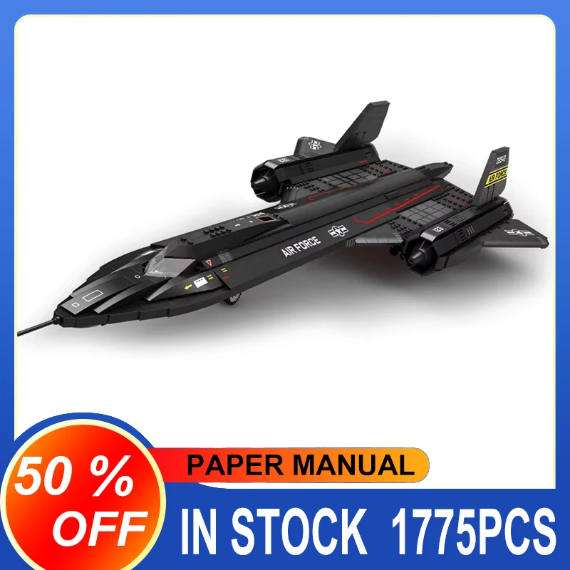33041 1775 шт. MOC военные SR-71 Blackbird строительные блоки модель истребителя кирпичи