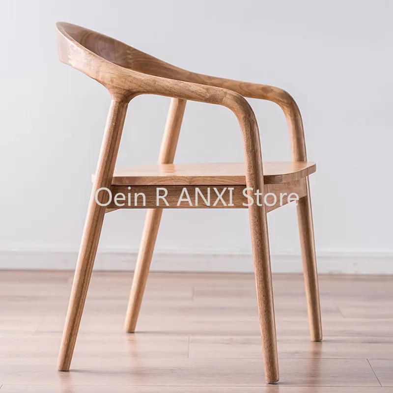 S Office Make Up Designer Wooden Modern Bar Chairs Arm Resta