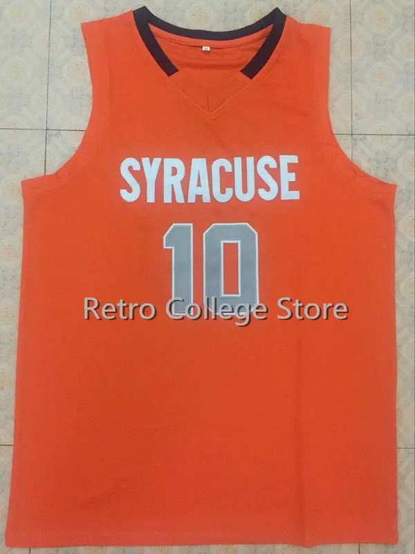 

Баскетбольная майка Syracuse #10, Трикотажная майка Trevor Cooney с вышивкой оранжевого и белого цвета, выполненная по индивидуальному заказу, с любым ...