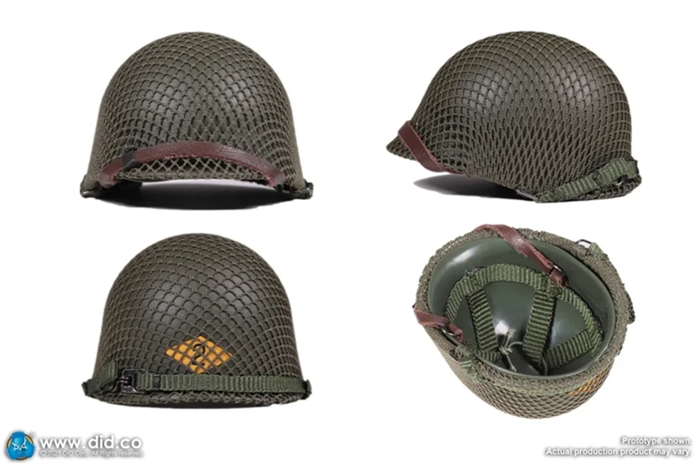 

DID A80155 1/6 WWII Series US. Ranger Battalion Series 6 Private Mellish War Helmet Inner Net Model For 12inch Body Doll Collect