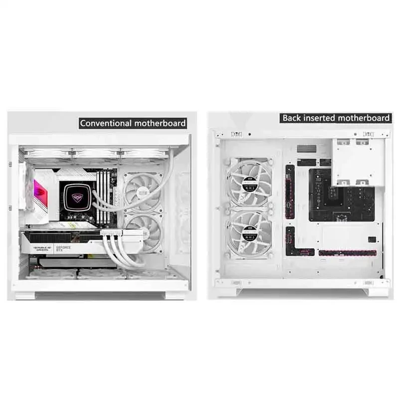 Pccooler C3 T500 ATX чехол 270 ° Стеклянный Панорамный боковой прозрачный компьютерный