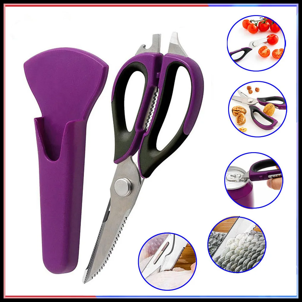 

Heavy Duty Kitchen Scissors - For Cutting Poultry, Chicken & All Cooking Uses - Shears Come Apart for Easy Cleaning & Dishwasher