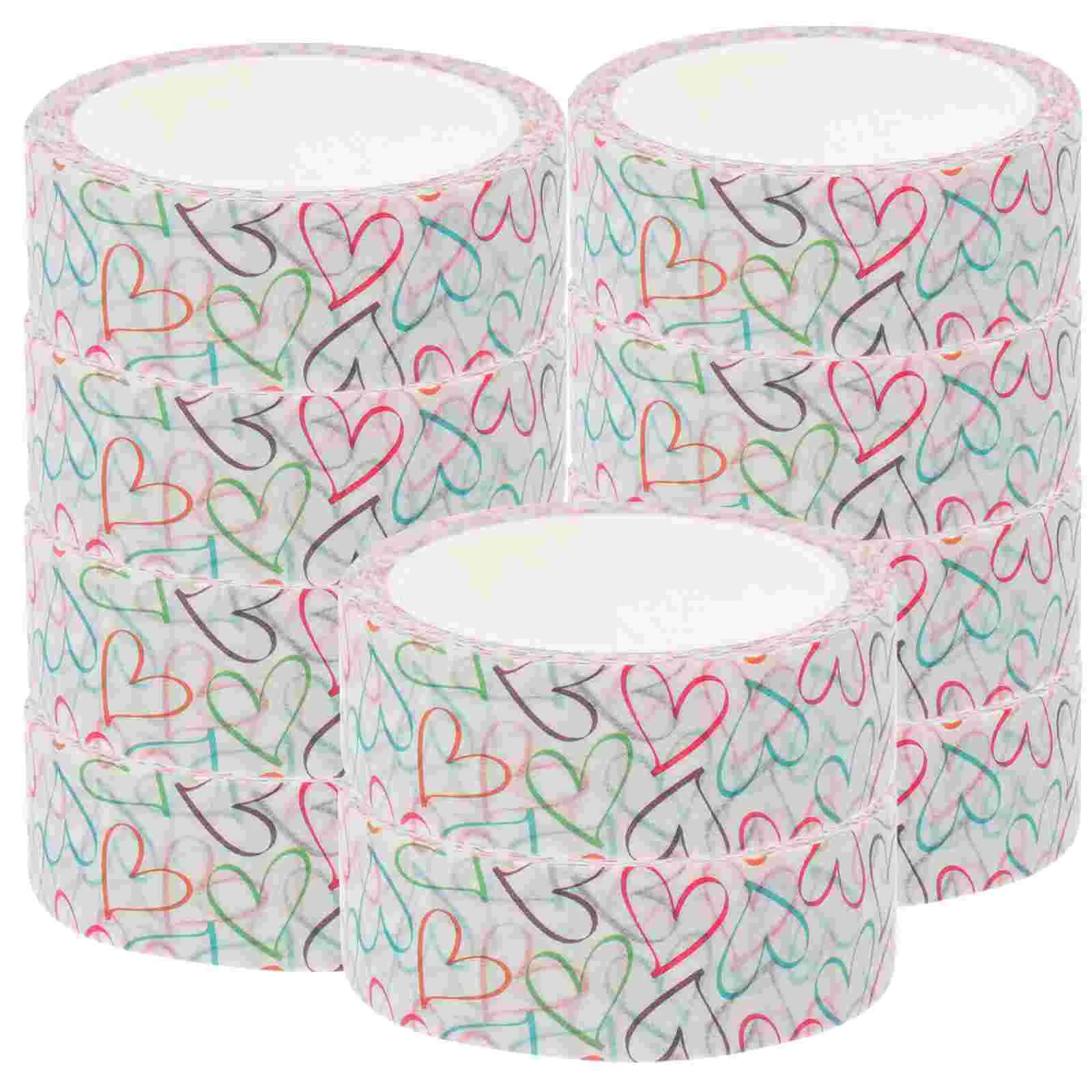 

Tapes Diy Tape Paper Craft Decals Hand Account Accessories Washi Notebook Heart Pattern Scrapbook Adhesive Decorative