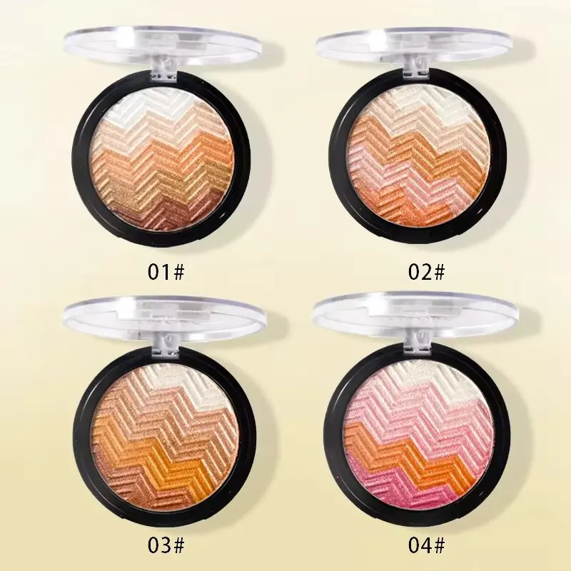 Четырехцветная пудра для выпечки палитра теней век долговечные водостойкие тени