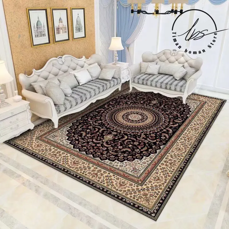 

New Ethnic Rugs Persia Carpets Home Decoration Bedroom Large Rug Living Room Worship Non-slip Carpet Kitchen Dirt Resistant Mat